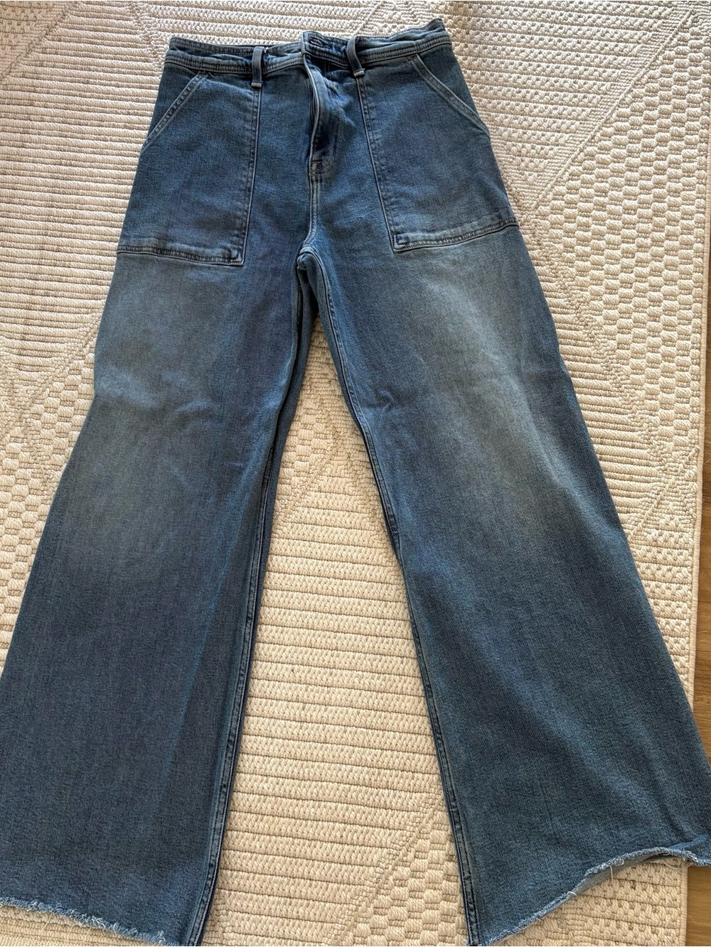 Pistola Women’s Wide Leg Denim Jeans in Dark Blue Wash